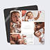 Magnet Remerciements Naissance Lettrine Multiphoto