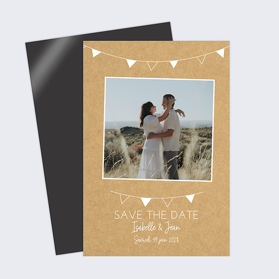 Magnet Save the Date Bucolique