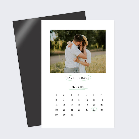 Magnet Save the Date Calendrier