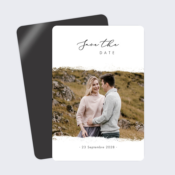 Magnet Save the Date Effet Photo