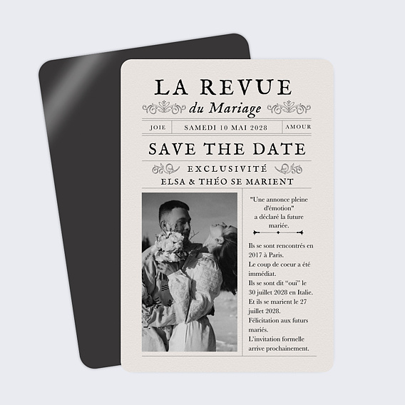 Magnet Save the Date Journal
