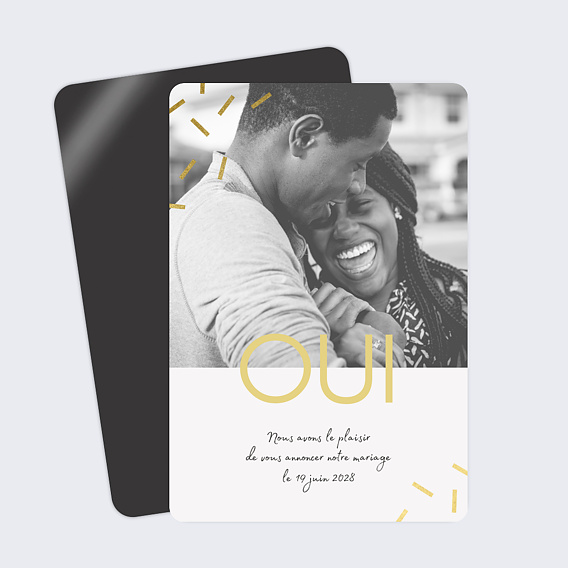 Magnet Save the Date OUI Chic