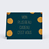 Marque-place anniversaire  Graphique Chic Verso