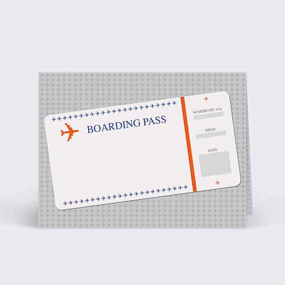 Marque-place Anniversaire  Billet d'Avion
