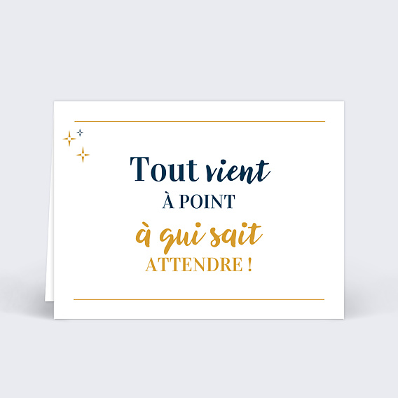 Marque-place anniversaire 2 en 1 Verso