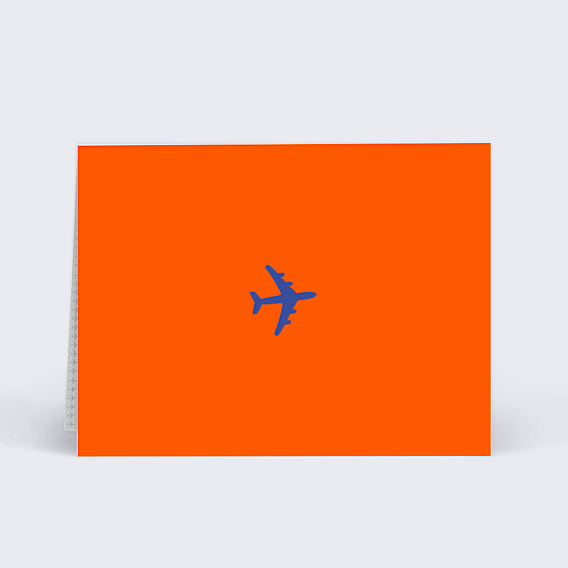 Marque-place Anniversaire Billet d'Avion