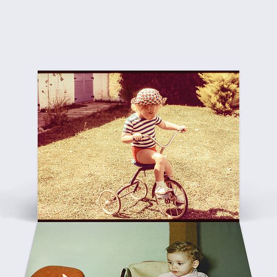 Marque-place anniversaire Qui Est Ce Bébé ? Intérieur Gauche