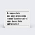 Marque-place anniversaire  Journal Verso