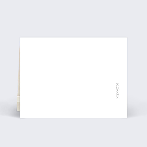 Marque-place anniversaire  Double Filet Verso