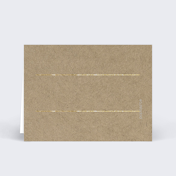 Marque-place anniversaire  Eucalyptus Élégant Verso