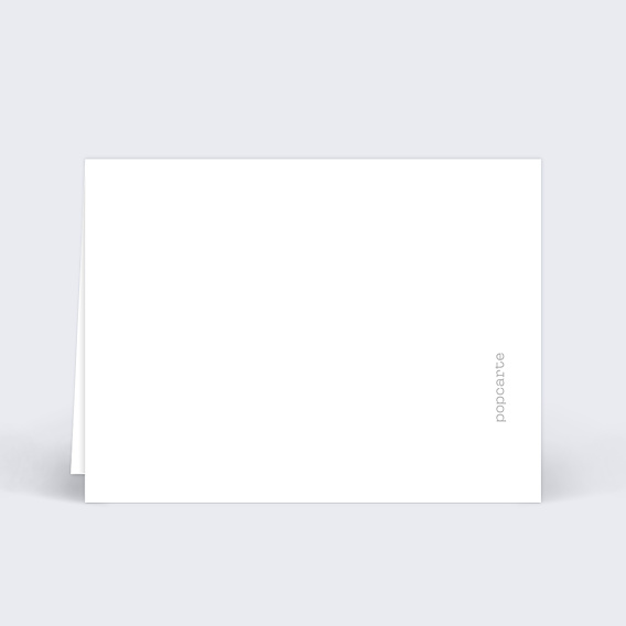 Marque-place anniversaire  Typographie Cadre Verso