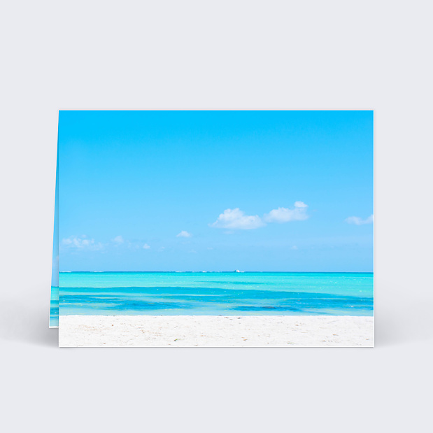 Marque-place Anniversaire Plage Verso