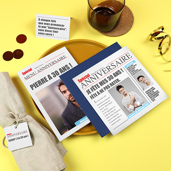 Marque-place anniversaire  Journal Après 2