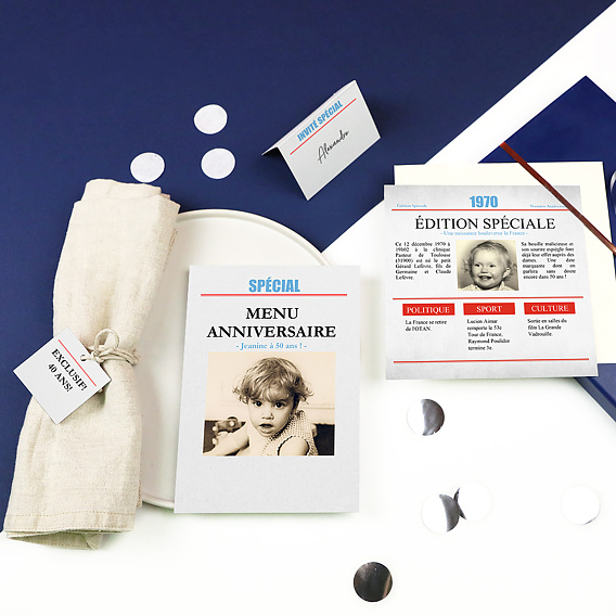 Marque-place anniversaire Rétrospective Après 1