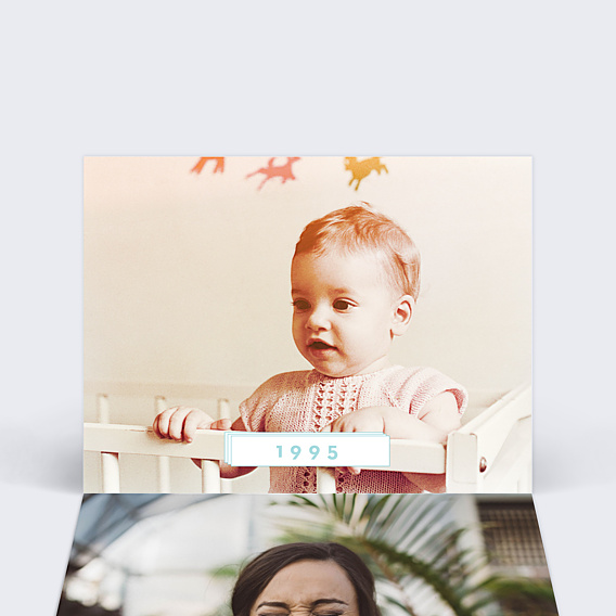 Marque-place Anniversaire  Double Filet
