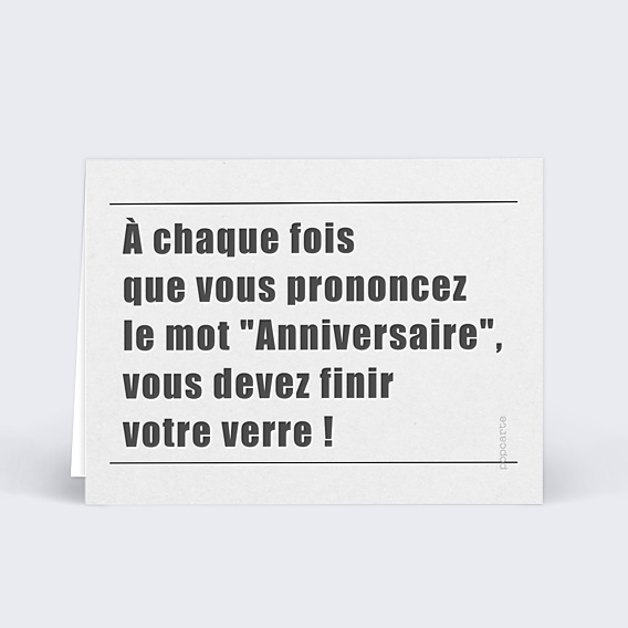 Marque-place Anniversaire Journal