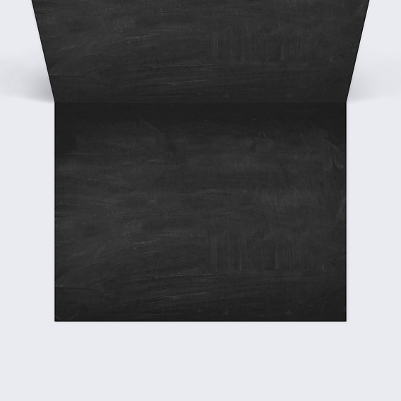 Marque-place anniversaire Jeu Typographique Intérieur Droit