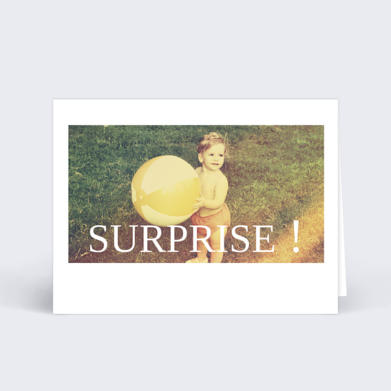 Marque-place anniversaire  Typographie Cadre