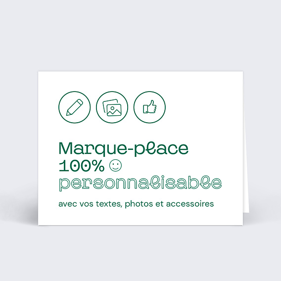 Marque-place Baptême 100% personnalisable