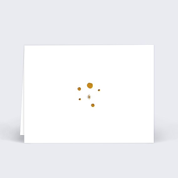 Marque-place Baptême Golden Dots