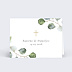 Marque-place baptême Couronne Ocre Eucalyptus