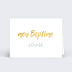 Marque-place baptême Gold Dots