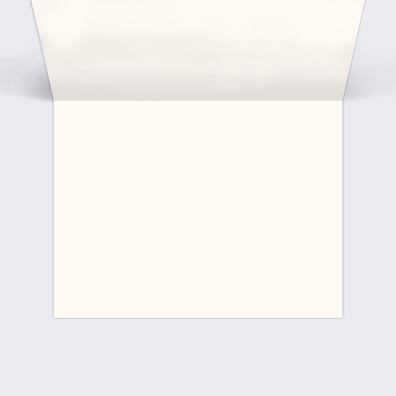 Marque-place baptême Nature Kraft Intérieur Droit