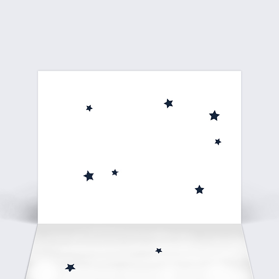 Marque-place baptême Étoiles Marines Intérieur Gauche