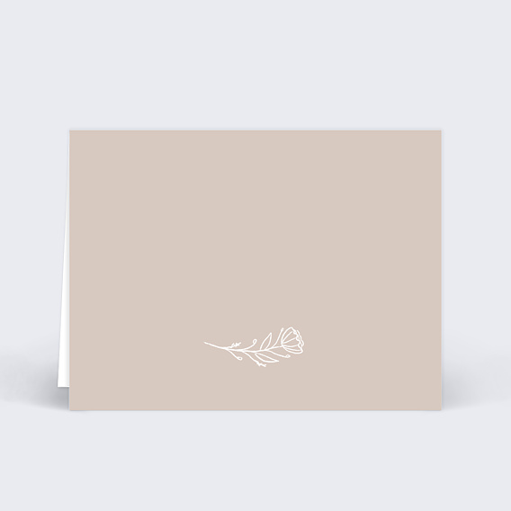 Marque-place baptême Colombe au Crayon Verso