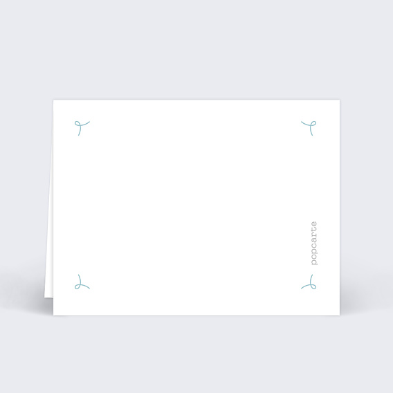 Marque-place baptême Colombe Verso