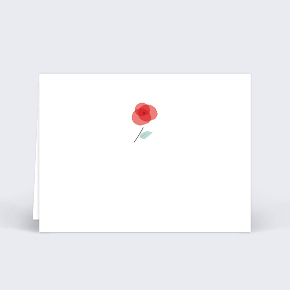 Marque-place baptême Croix fleurie Verso