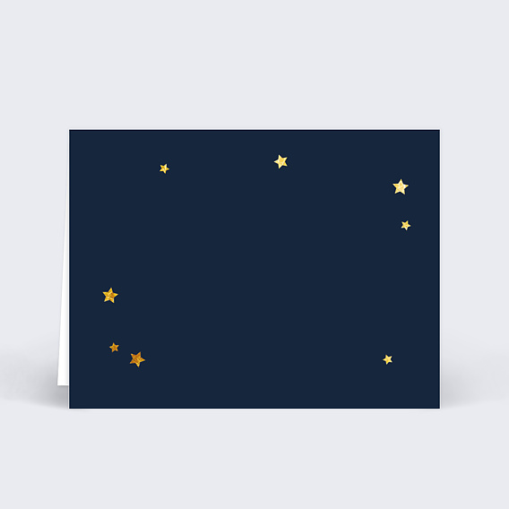 Marque-place baptême Étoiles Marines Verso