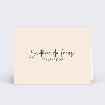Marque-place Baptme Bandeau