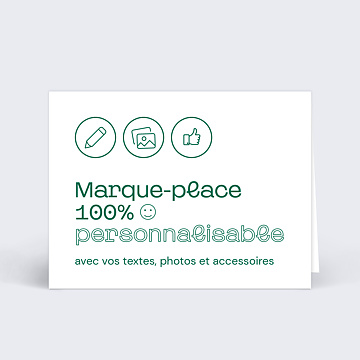 Marque-place Baptême 100% personnalisable