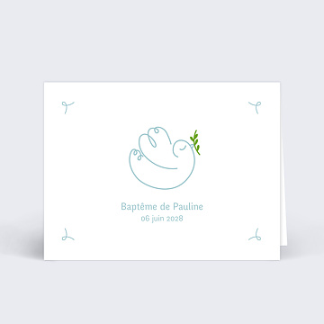Marque-place Baptme Colombe