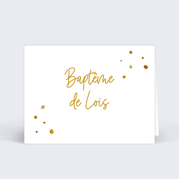 Marque-place Baptme Golden Dots