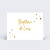 Marque-place Baptême Golden Dots
