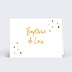 Marque-place baptême Golden Dots