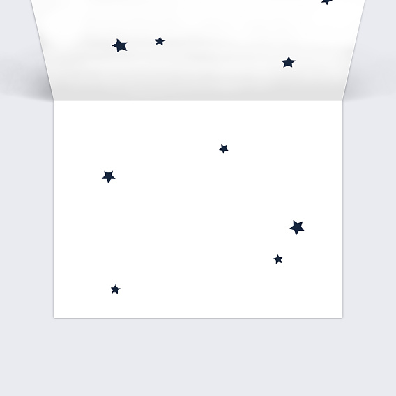 Marque-place baptême Étoiles Marines Intérieur Droit