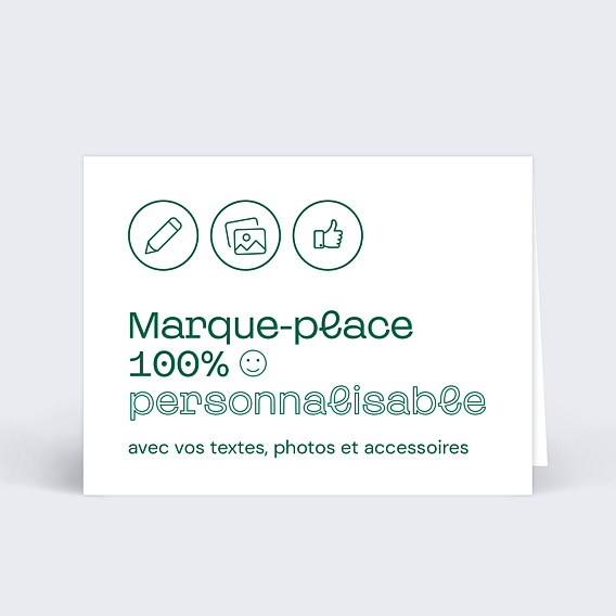 Marque-place Baptême 100% personnalisable