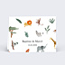 Marque-place Baptême Amis de la jungle