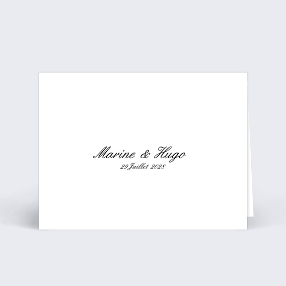 Marque-place mariage Classique