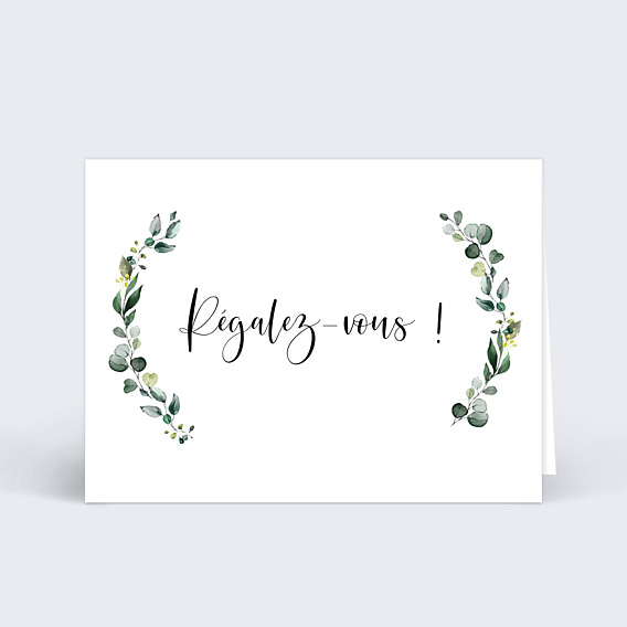 Marque-place mariage Couronne Eucalyptus