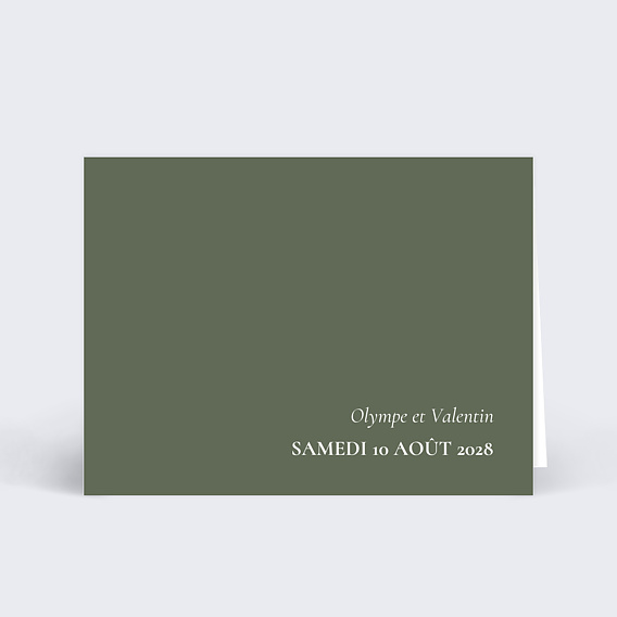 Marque-place mariage Deux prénoms