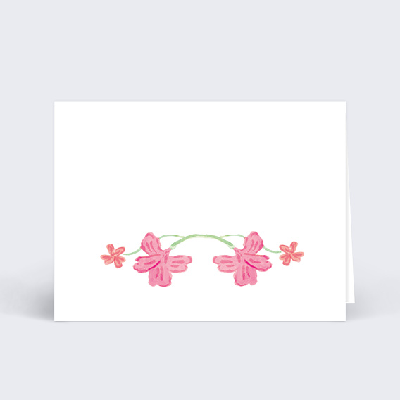 Marque-place mariage Jardin botanique