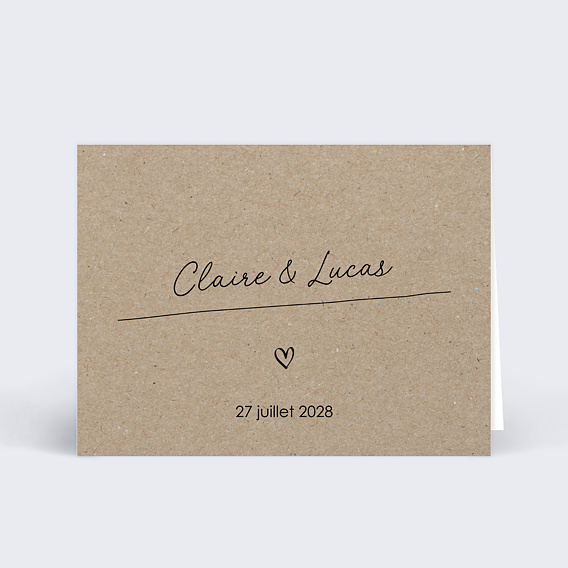 Marque-place mariage Message Humoristique
