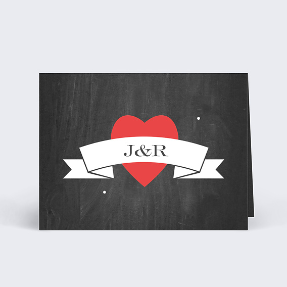 Marque-place Mariage Polaroid Ardoise