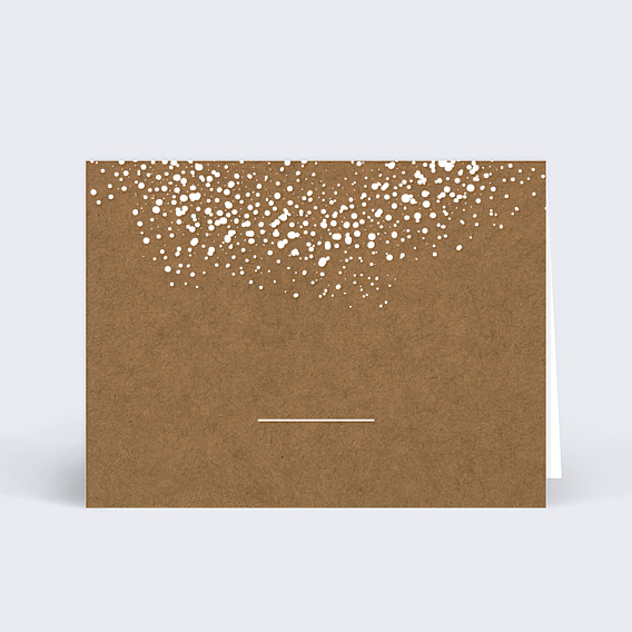 Marque-place Mariage Couronne de Dentelle