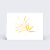 Marque-place mariage Feuilles d'Or Verso