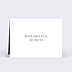 Marque-place mariage Lettrines Botaniques Verso